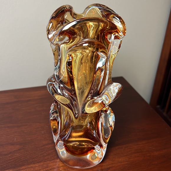 Vintage Czech Art Glass Vase by Jan Beranek for Skrdlovice - Picture 5 of 12